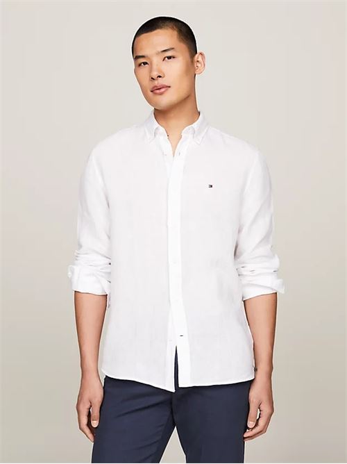 pigment dyed li solid rf shirt TOMMY HILFIGER | MW0MW34602YCF